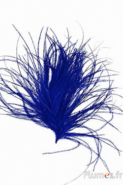 Struisvogel lont zonder hart - 10 cm - donkerblauw
